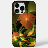 Fantasy Plant Abstract Green Rust Brown Fractal