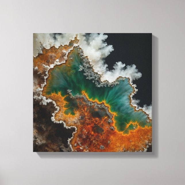 Fantasy Plume Agate Canvas Print (Front)