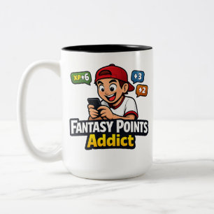 Fantasy Points Addict Two-Tone Coffee Mug