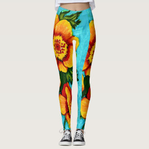 Fantasy Poppies    Leggings