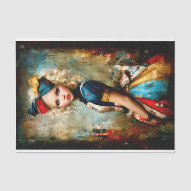 Fantasy Portrait of a Modern Alice DY7L Decoupage Tissue Paper (Front)