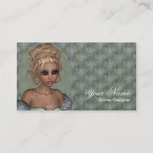 Fantasy Pretty Blonde Fairy Business Card