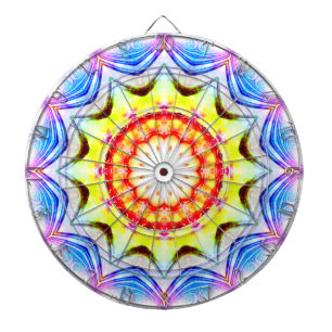 Fantasy Priest Mage Magial Vibrant Mandela Dartboard