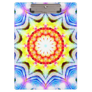 Fantasy Priest Mage Magical Vibrant Mandela Clipboard