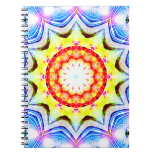 Fantasy Priest Mage Magical Vibrant Mandela Notebook