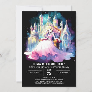 Fantasy Princess Birthday Invitation