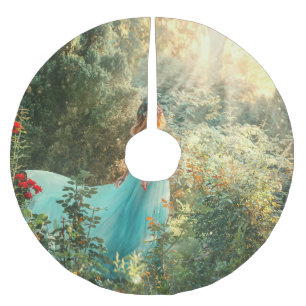 Fantasy Princess: Summer Nature Vintage. Brushed Polyester Tree Skirt