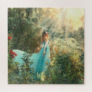 Fantasy Princess: Summer Nature Vintage. Jigsaw Puzzle