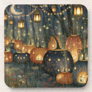 Fantasy Pumpkins and Lanterns Mystical Coaster