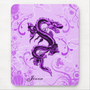 Fantasy Purple Dragon Mouse Pad