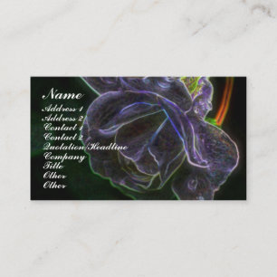 Fantasy Purple Rose Flower Business Card