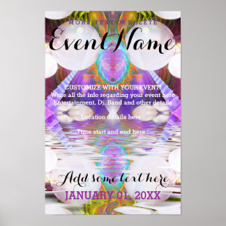 Fantasy Rave Event Customisable Poster Template #1