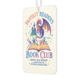 Fantasy Readers Book Club....  Car Air Freshener