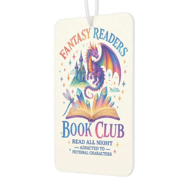 Fantasy Readers Book Club....  Car Air Freshener (Left)