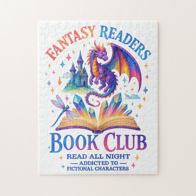 Fantasy Readers Book Club....  Jigsaw Puzzle (Vertical)