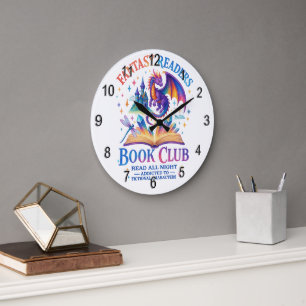 Fantasy Readers Book Club....  Large Clock