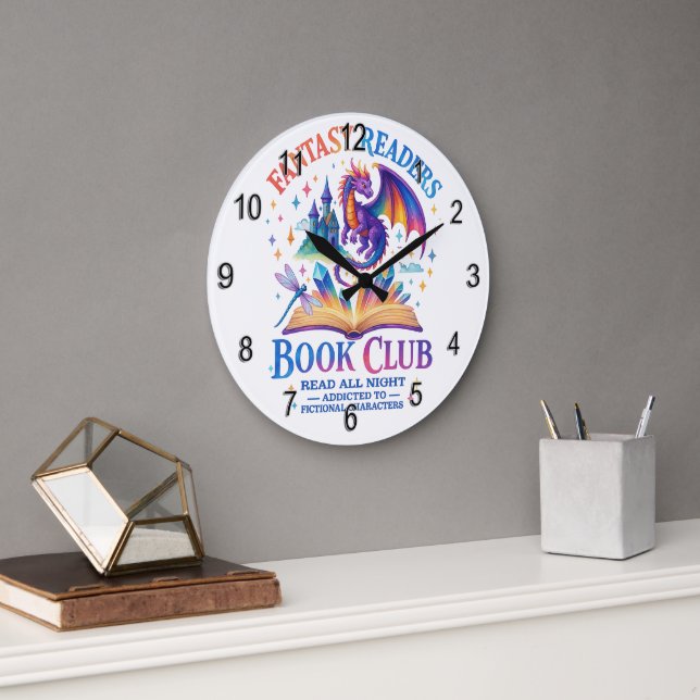 Fantasy Readers Book Club....  Large Clock (Office)