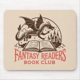 Fantasy readers book club mouse mat