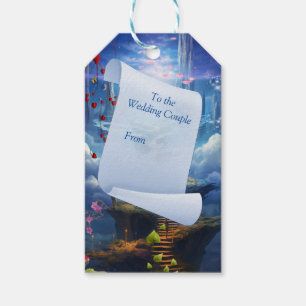 Fantasy Realms of Magic Scenery designs Gift Tags