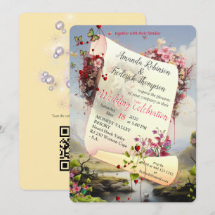 Fantasy Realms of Magic Scenery designs Invitation