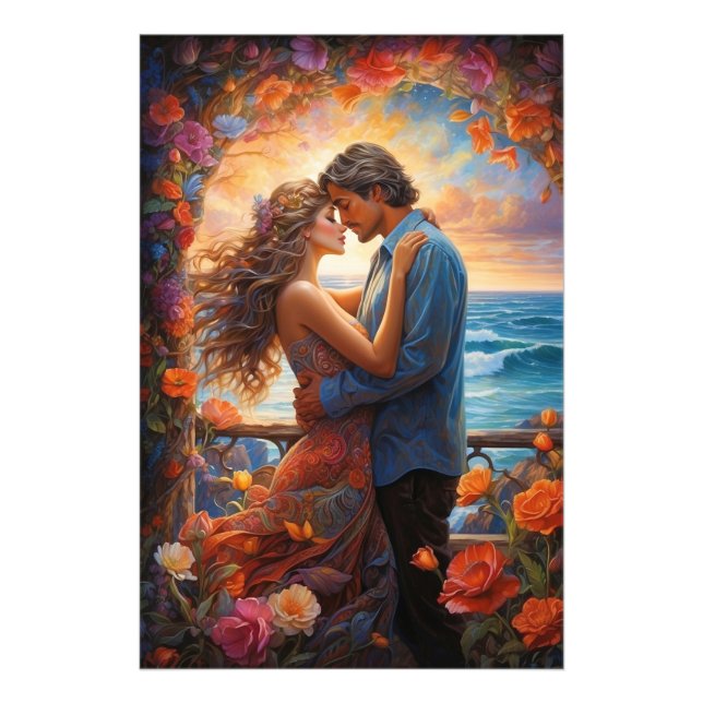 *~* Fantasy Romance AP51 Couple Breezy Photo Print (Front)