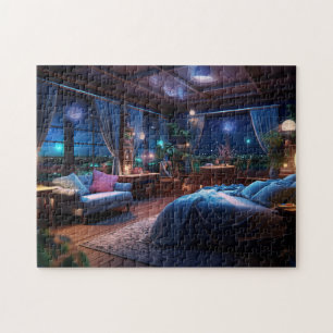 Fantasy room in the night  jigsaw puzzle