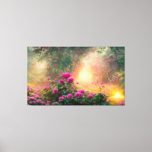 FANTASY Rose Garden - Wrapped Canvas