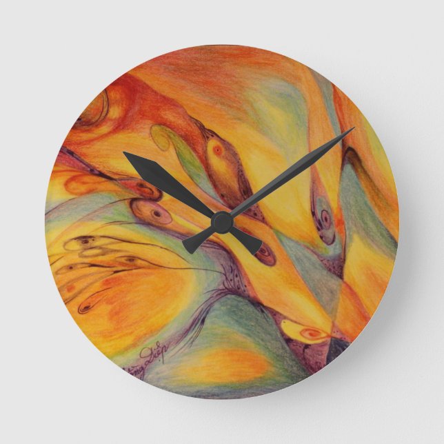 Fantasy Round Clock (Front)