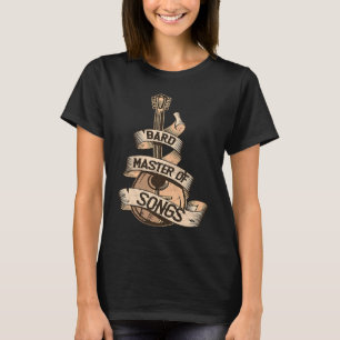 Fantasy RPG The Bard Cool Vintage Lute Tabletop RP T-Shirt