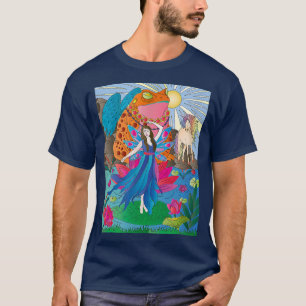 Fantasy scene of fairy unicorn sunrise bull fro T-Shirt