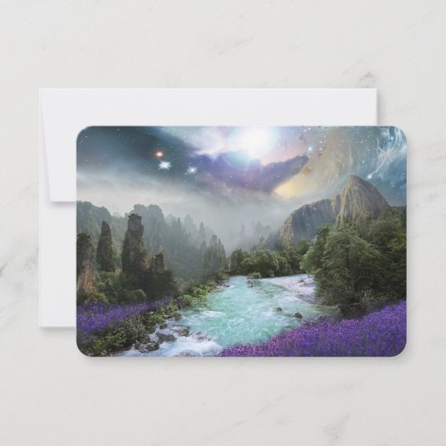 Fantasy Scenic Nature Landscape Thank You (Front)