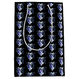 Fantasy Sea Beast Dragon Black Mythical Creature Medium Gift Bag