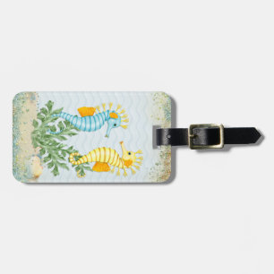 Fantasy Seahorse and Bling Luggage Tag