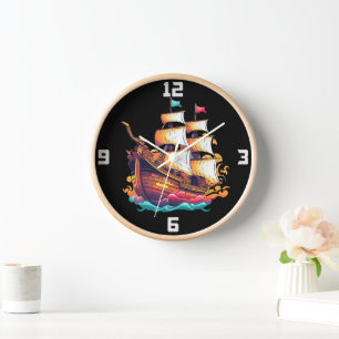 Fantasy Ship Clock