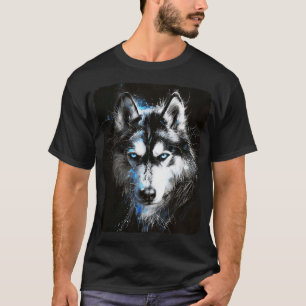 Fantasy Siberian Husky Wolf Dog Beautiful Wolf T-Shirt