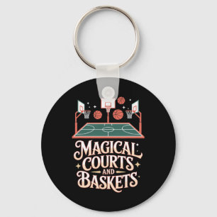 Fantasy Sketll Court Magic Draught Game Style Key Ring