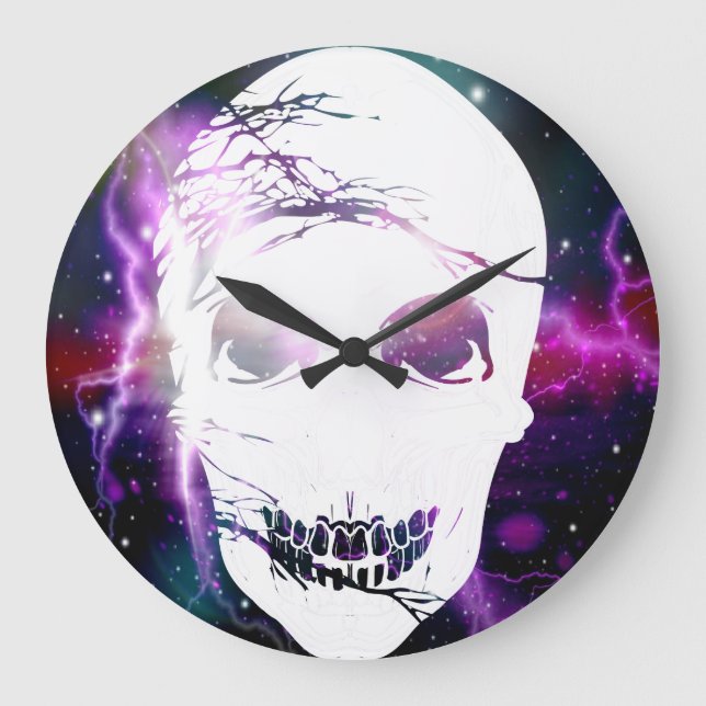 Fantasy Skull #8 Large Clock (Front)