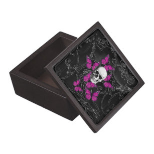 Girly Skull Gift Boxes & Keepsake Boxes | Zazzle.co.uk