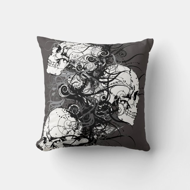 Fantasy Skulls Cushion (Front)