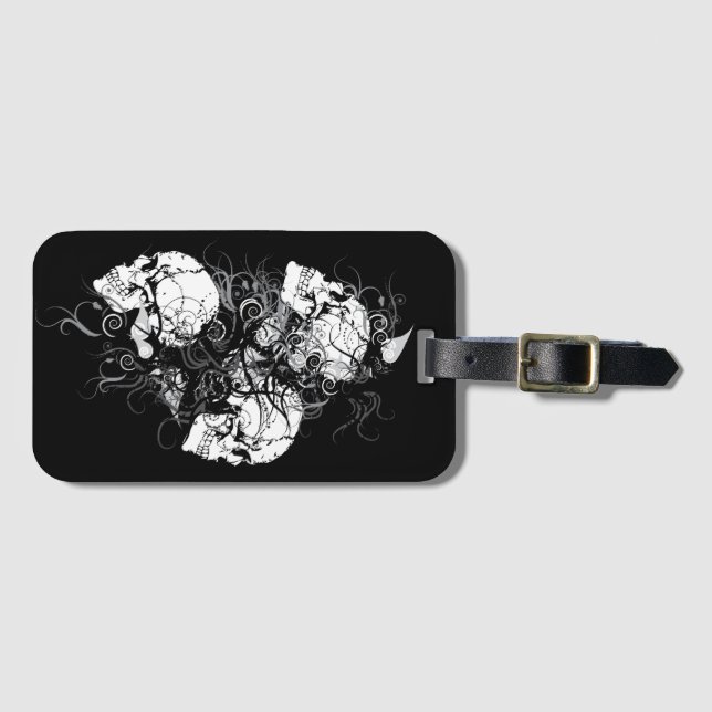 Fantasy Skulls Luggage Tag (Front Horizontal)