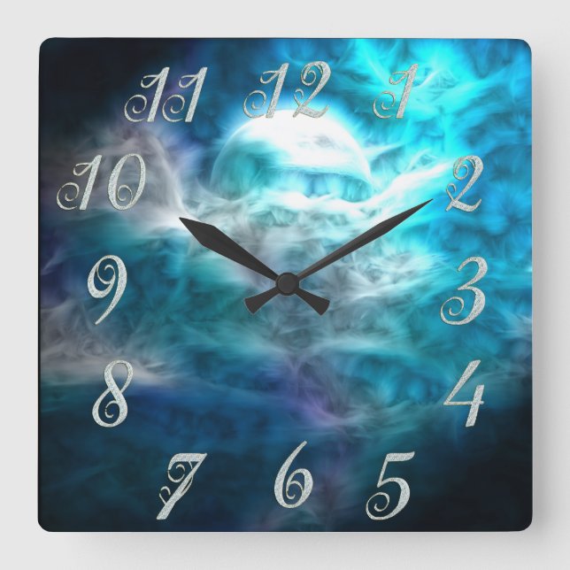 Fantasy Sky Moon  Wall Clock (Front)