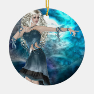 Fantasy Sky Siren Ceramic Tree Decoration