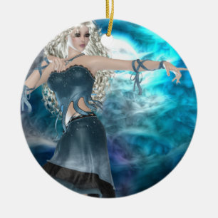 Fantasy Sky Siren Ceramic Tree Decoration
