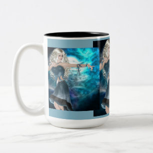 Fantasy Sky Siren Two-Tone Coffee Mug