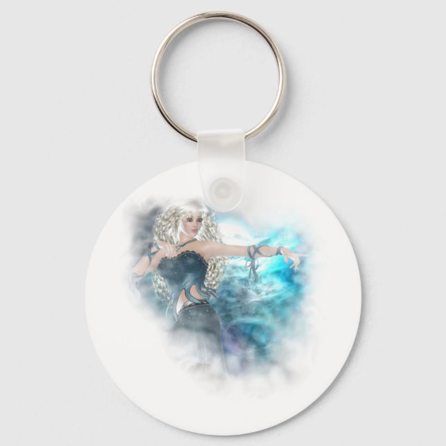 Fantasy Sky Siren Vignette Key Ring (Front)