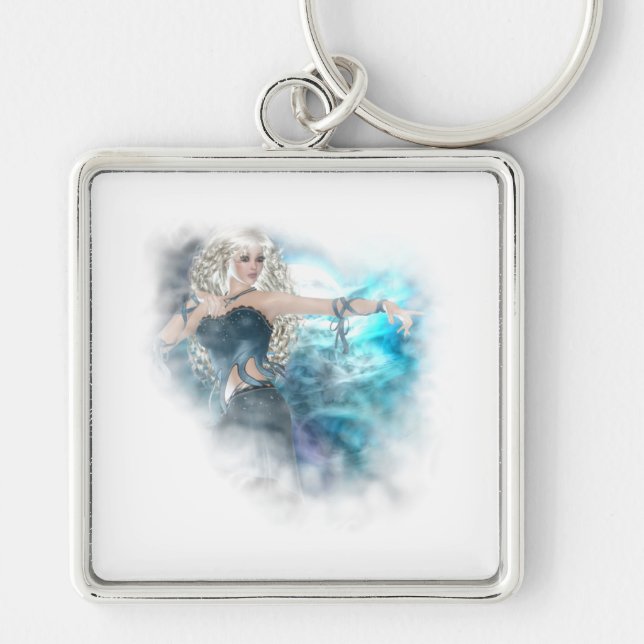 Fantasy Sky Siren Vignette Key Ring (Front)