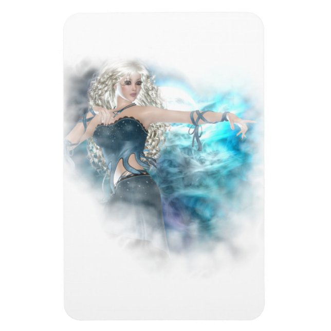 Fantasy Sky Siren Vignette Magnet (Vertical)