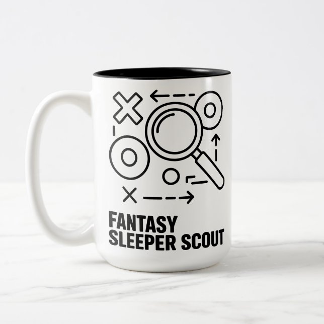 Fantasy Sleeper Scout Two-Tone Coffee Mug (Left)
