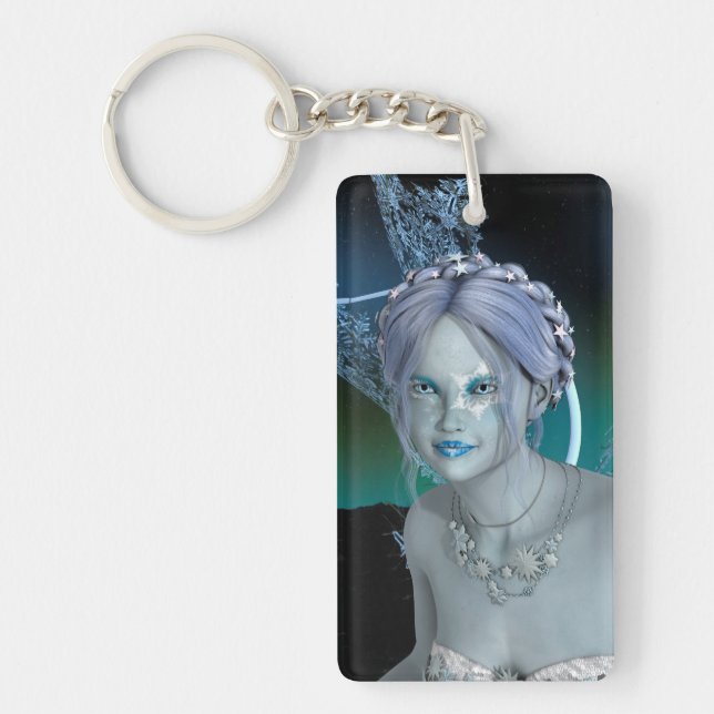 Fantasy Snow Fairy Key Ring (Front)