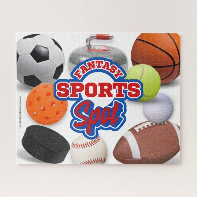 Fantasy Sports Spot Balls Jigsaw Puzzle (Horizontal)